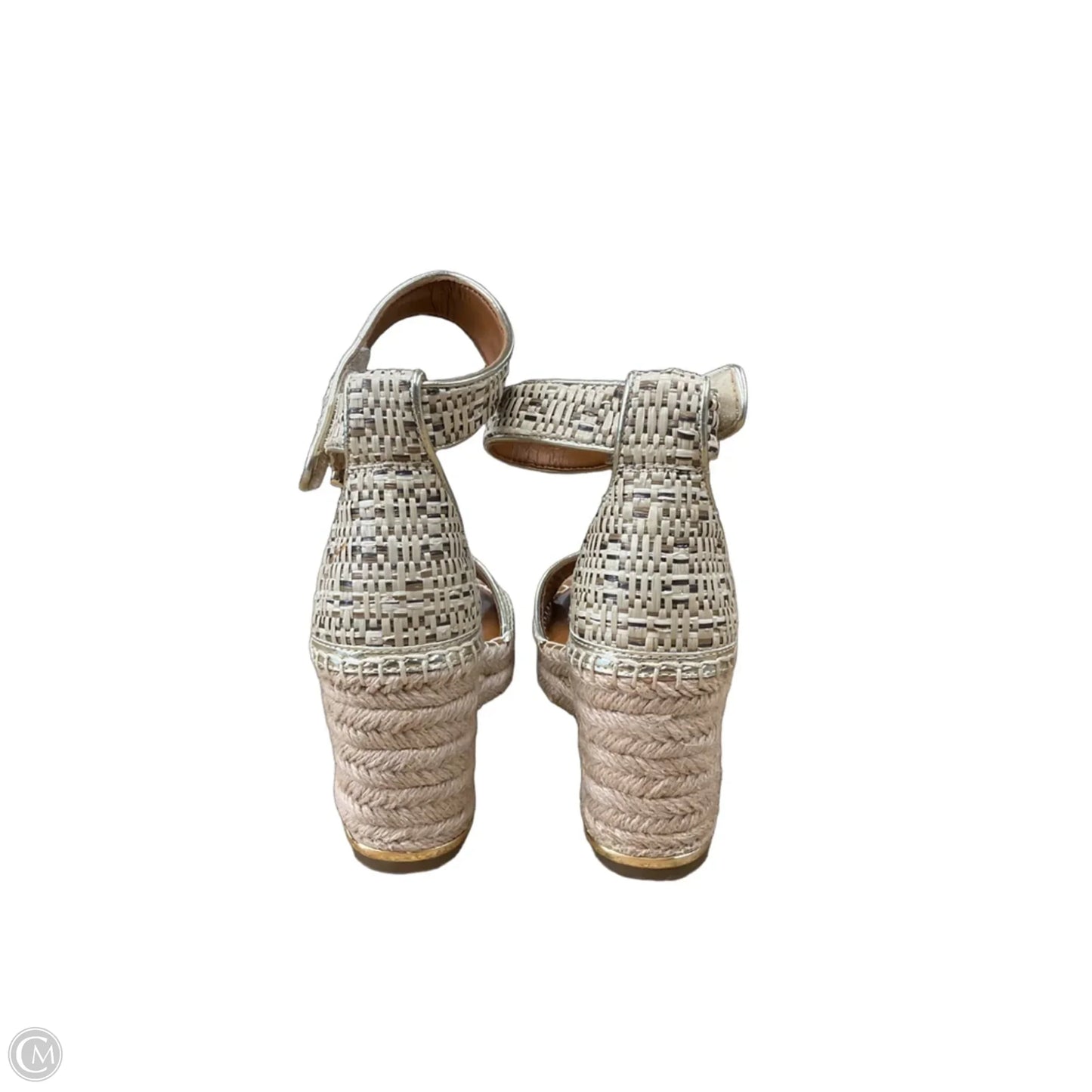 Sandals Heels Wedge By Franco Sarto In Tan, Size: 6