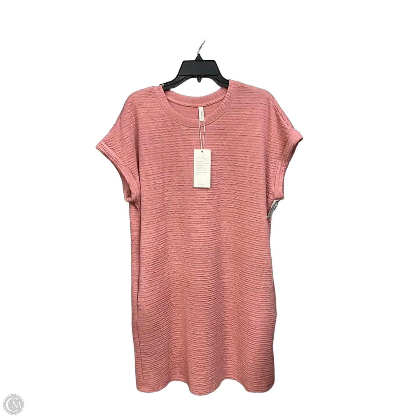 Dress Casual Midi By Clothes Mentor In Pink, Size: L