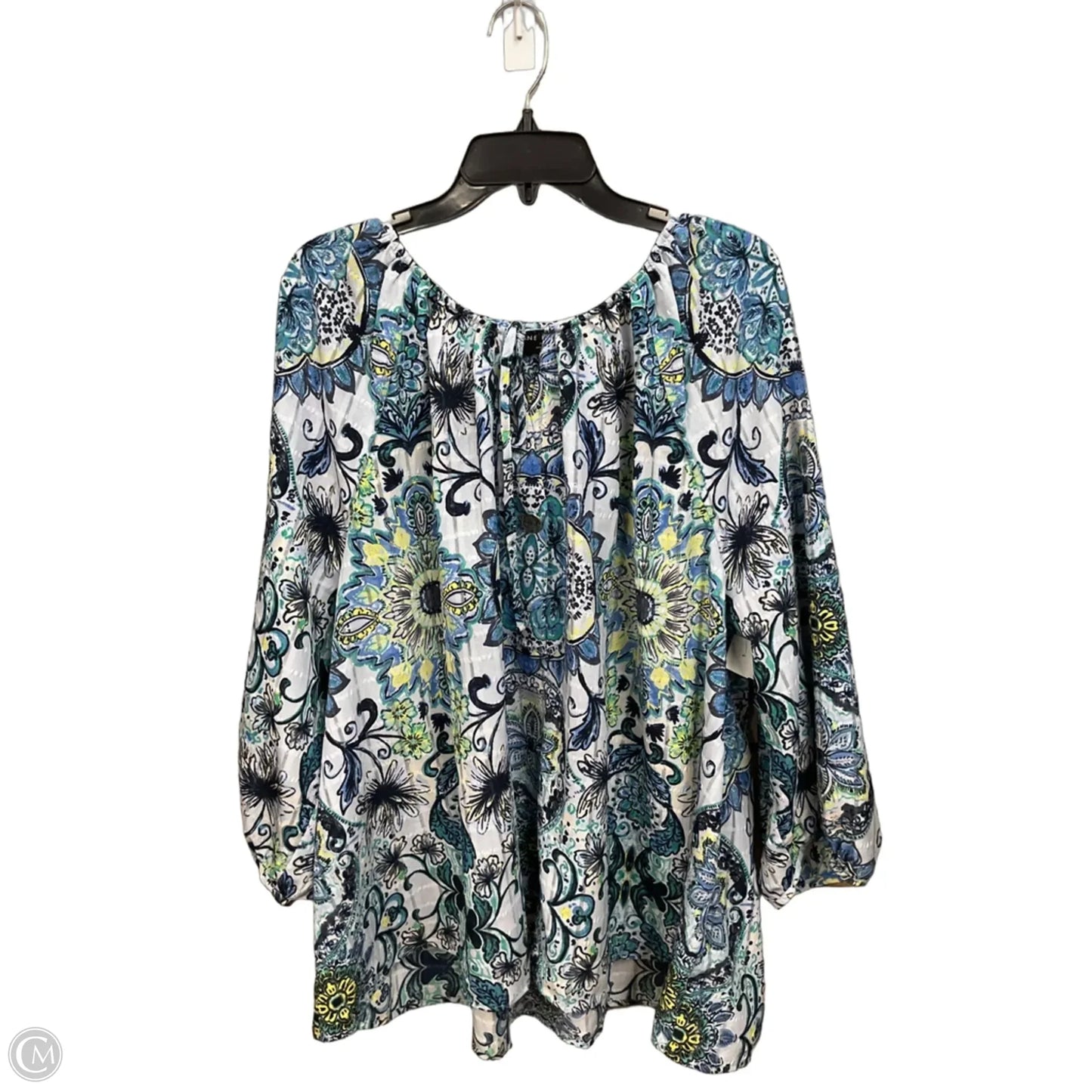 Blouse Long Sleeve By Lane Bryant In Floral Print, Size: 4x