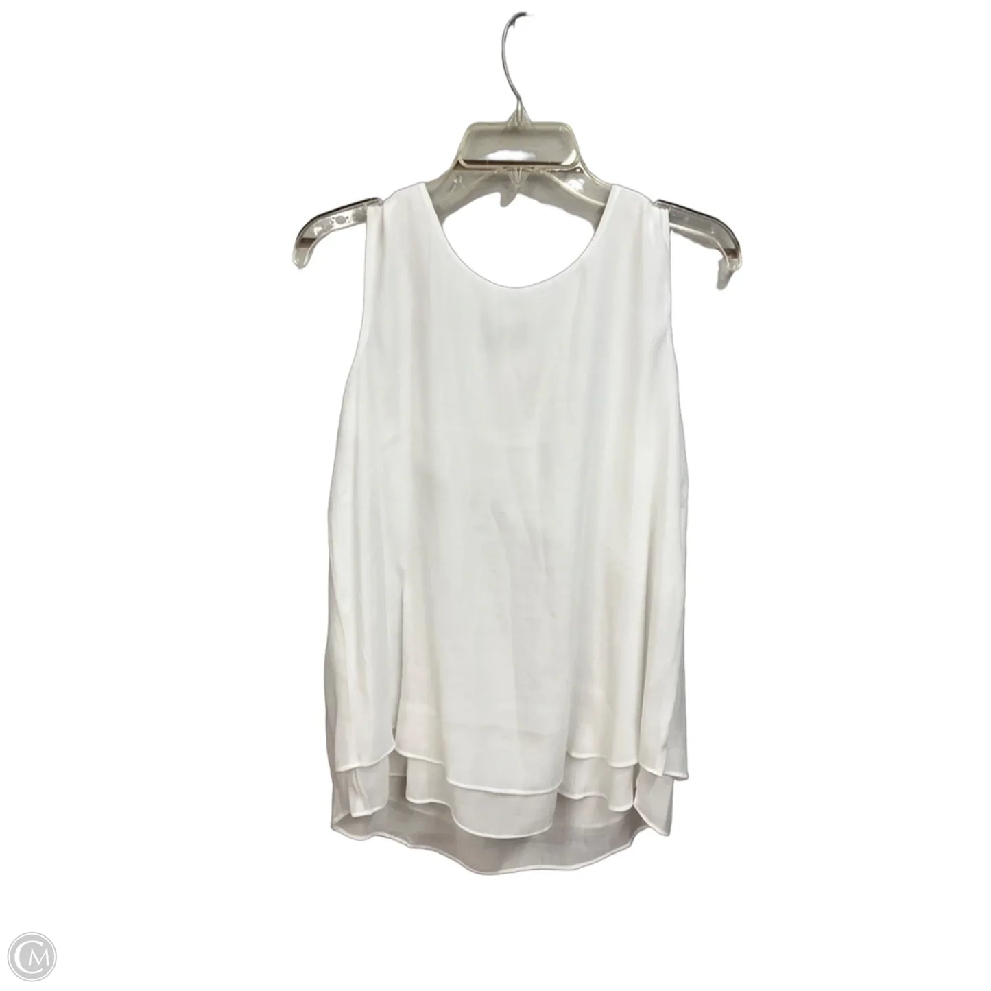 Top Sleeveless By Clothes Mentor In White, Size: M