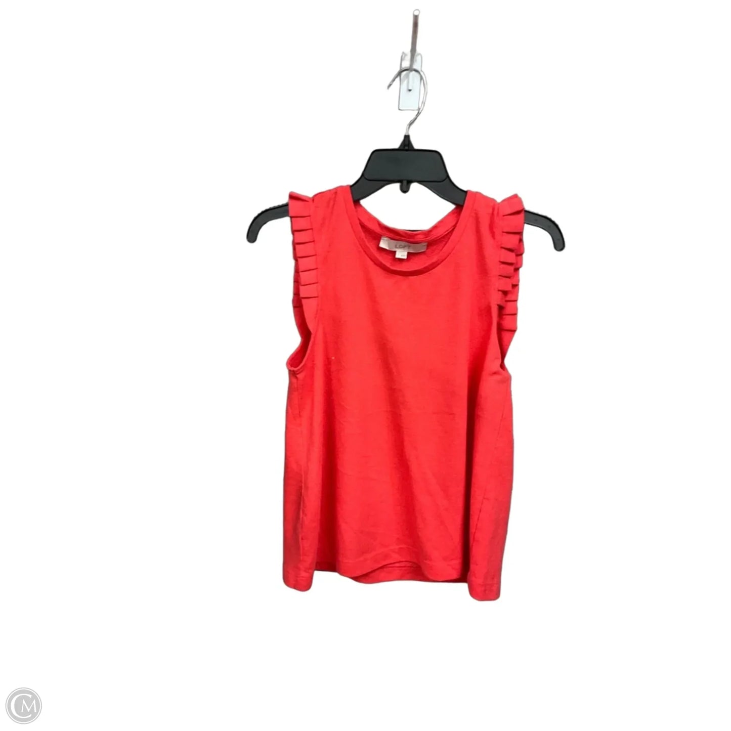 Top Sleeveless By Loft In Coral, Size: S