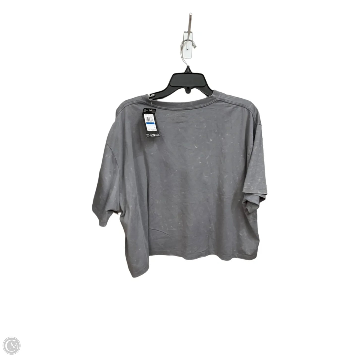 Athletic Top Short Sleeve By Under Armour In Grey, Size: Xl