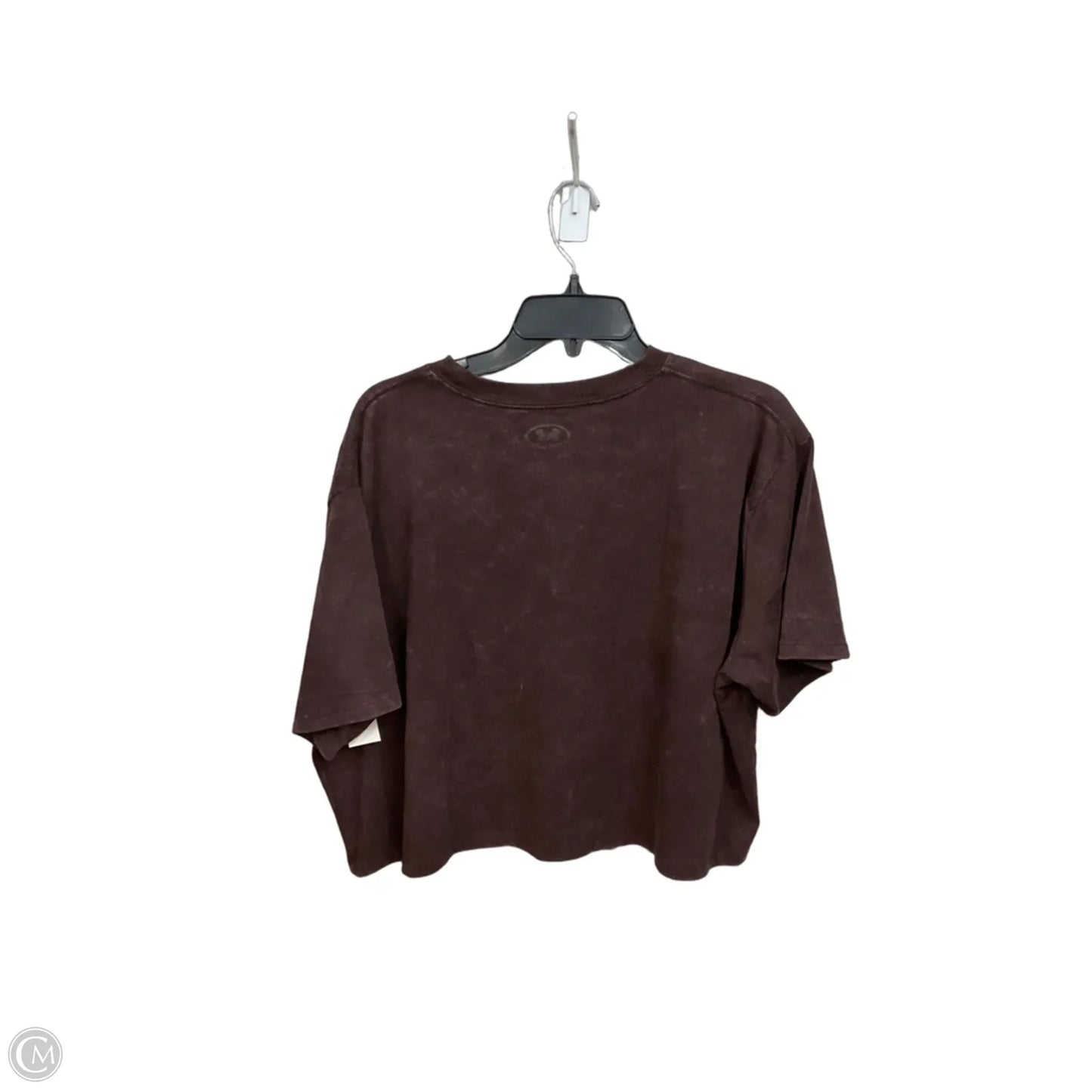 Athletic Top Short Sleeve By Under Armour In Purple, Size: L
