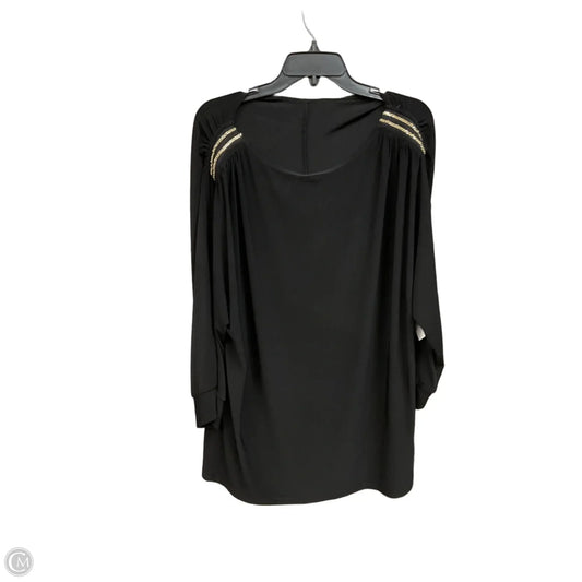 Top 3/4 Sleeve By Nine West Apparel In Black, Size: 3x