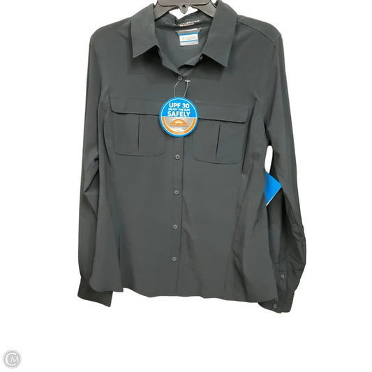 Blouse Long Sleeve By Columbia In Black, Size: L