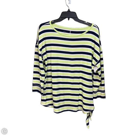 Top Long Sleeve By Talbots In Striped Pattern, Size: Lp