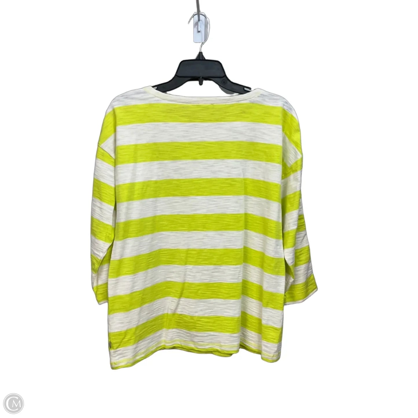 Top Long Sleeve By Talbots In Striped Pattern, Size: M