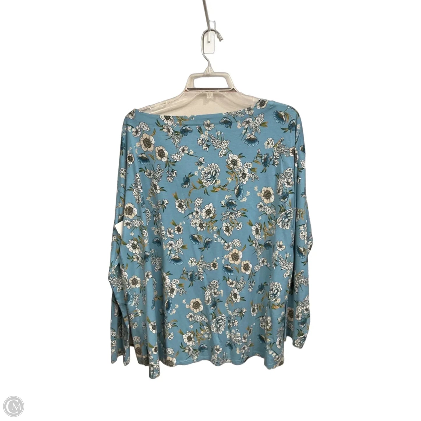 Top Long Sleeve By J. Jill In Floral Print, Size: L