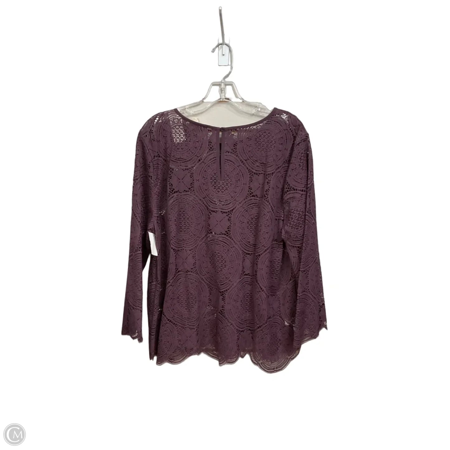 Top Long Sleeve By Loft In Purple, Size: Xl