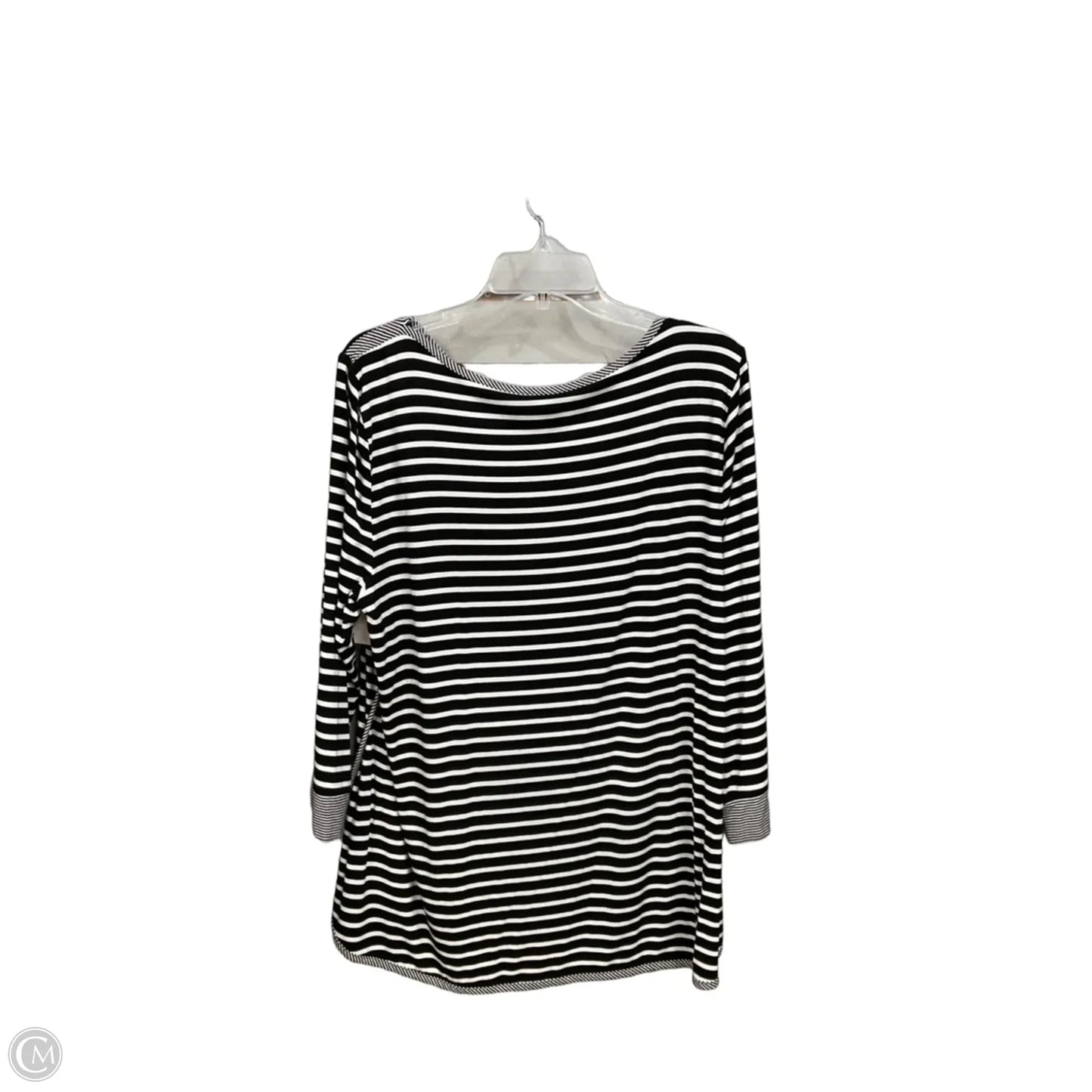 Top Long Sleeve By Talbots In Striped Pattern, Size: Xl