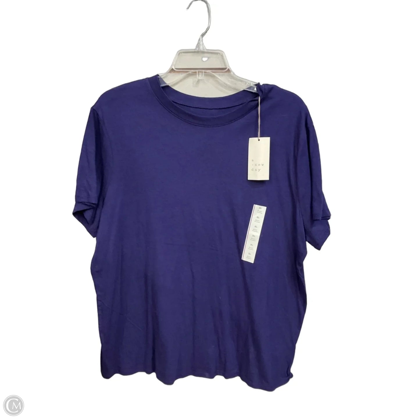 Top Short Sleeve Basic By A New Day In Purple, Size: Xl
