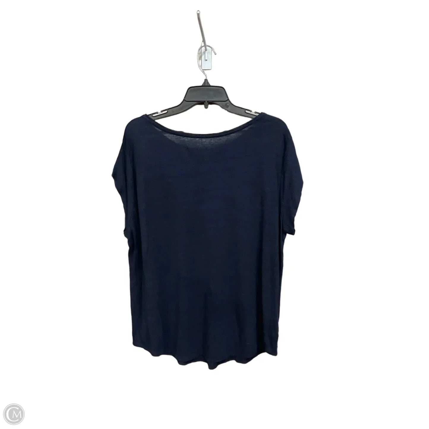 Top Short Sleeve Basic By Loft In Blue, Size: L