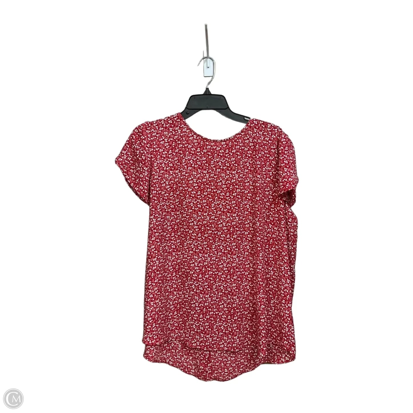 Top Short Sleeve By Loft In Red, Size: Xl