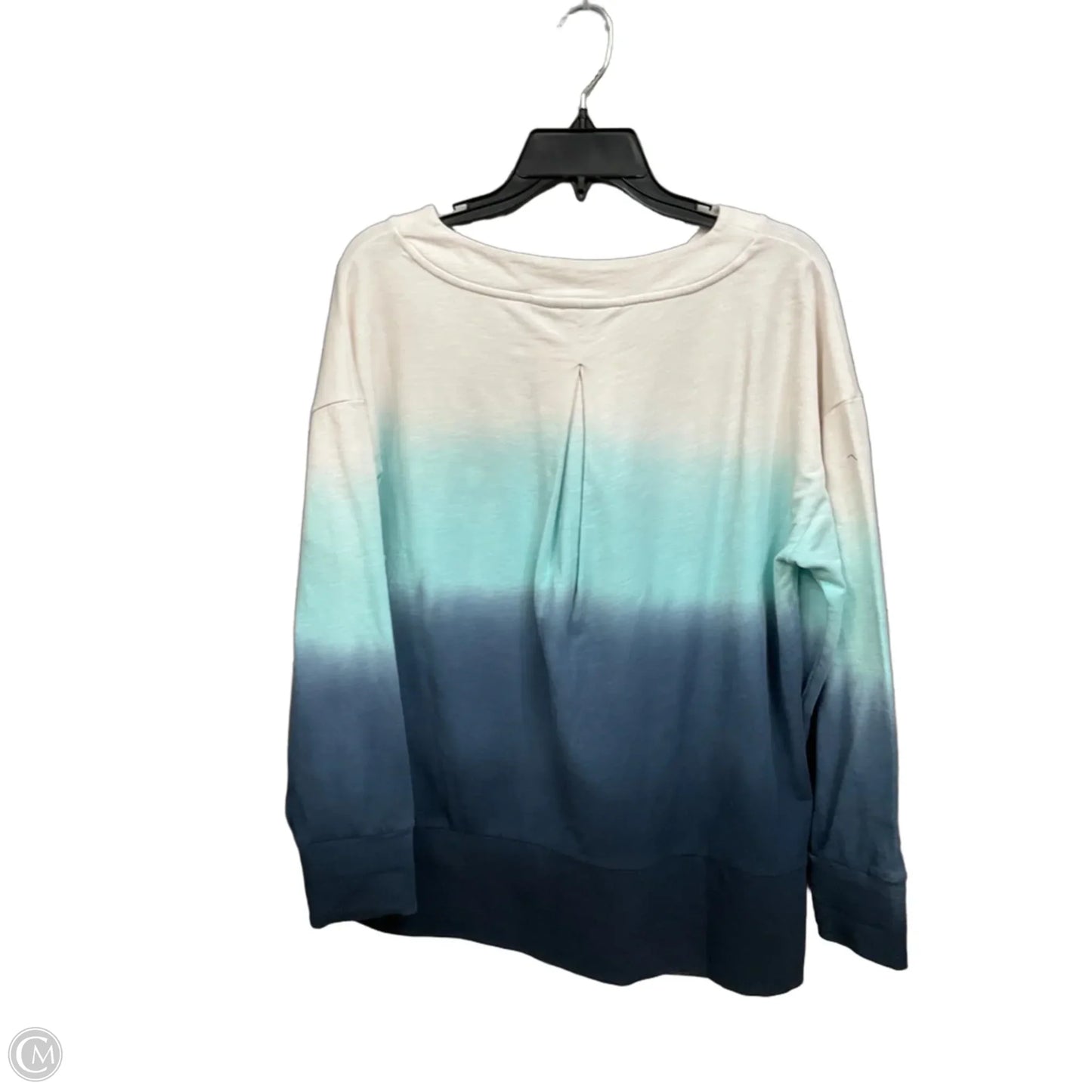 Top Long Sleeve By Talbots In Ombre Print, Size: Lp