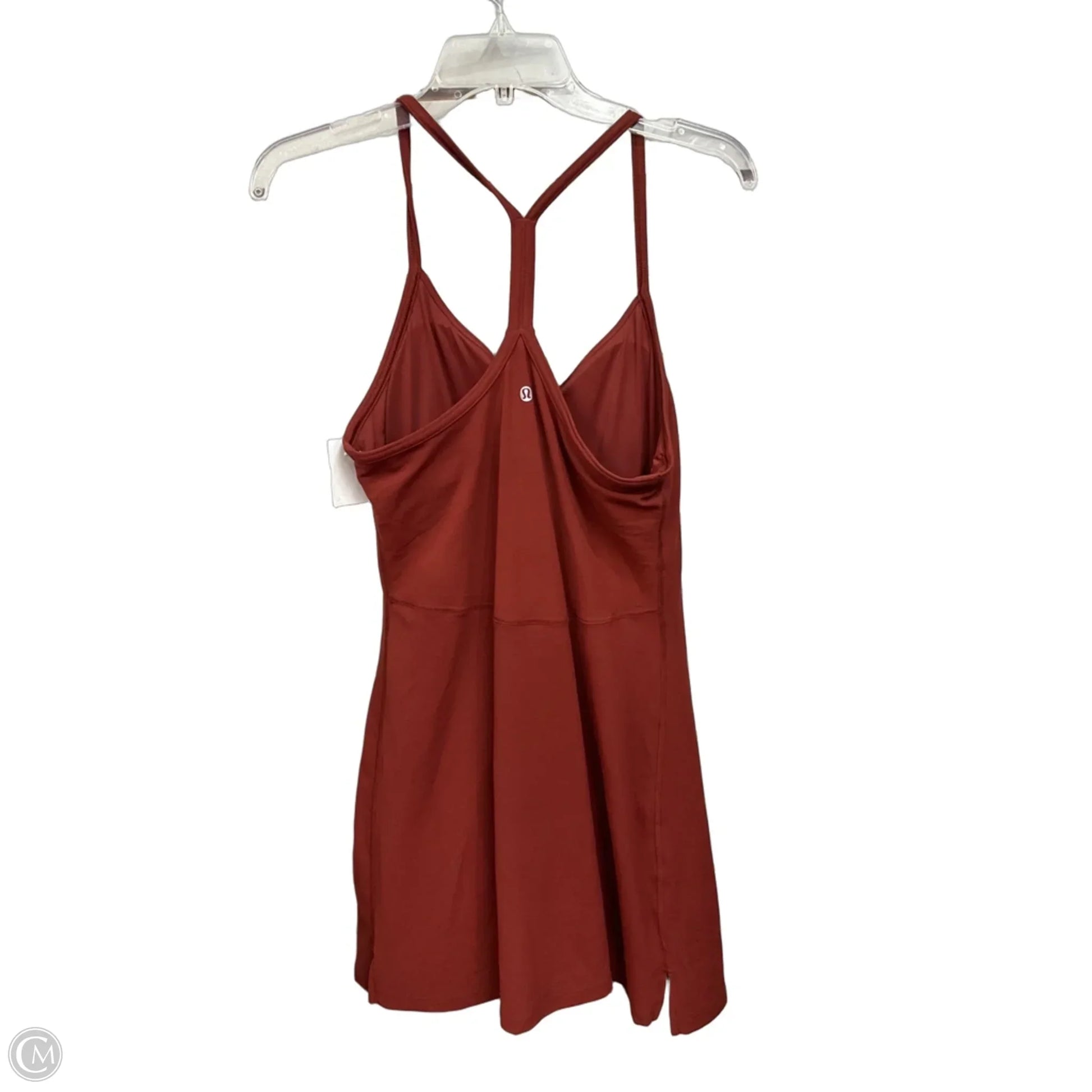Athletic Dress By Lululemon In Orange, Size: L