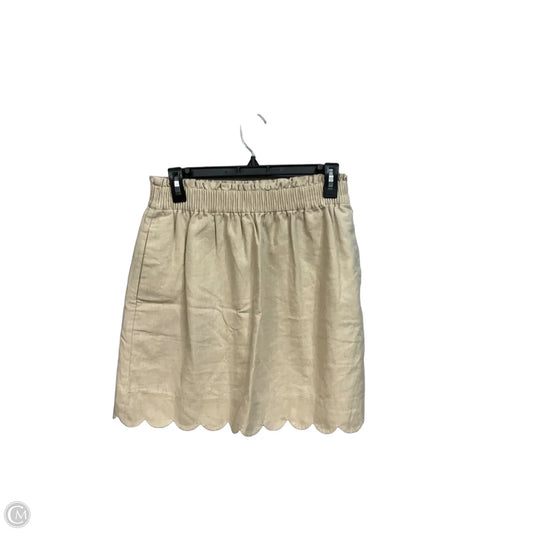 Skirt Mini & Short By J. Crew In Tan, Size: 6