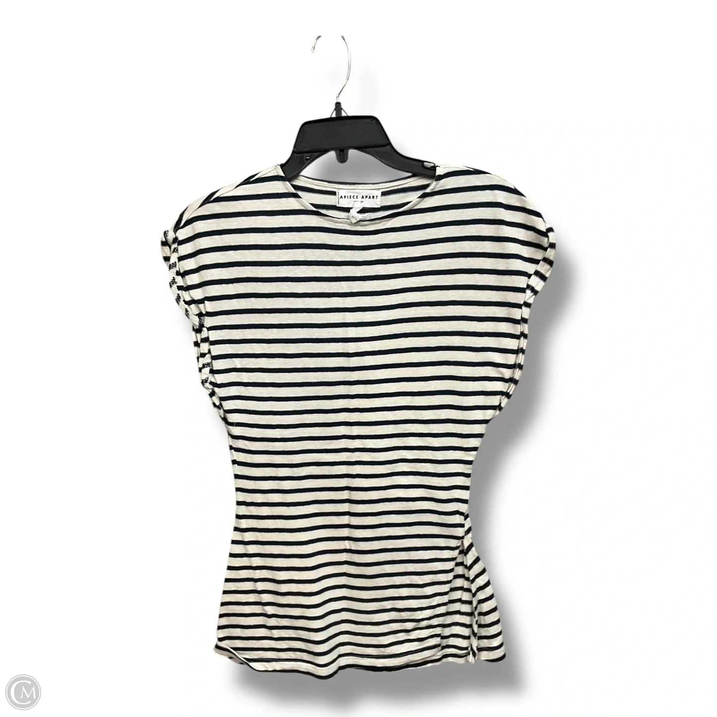 Top Short Sleeve By Cma In Striped Pattern, Size: S