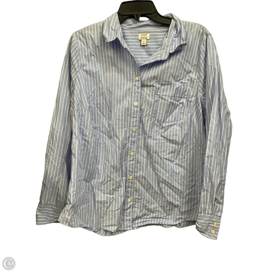 Blouse Long Sleeve By J. Crew In Striped Pattern, Size: Xl