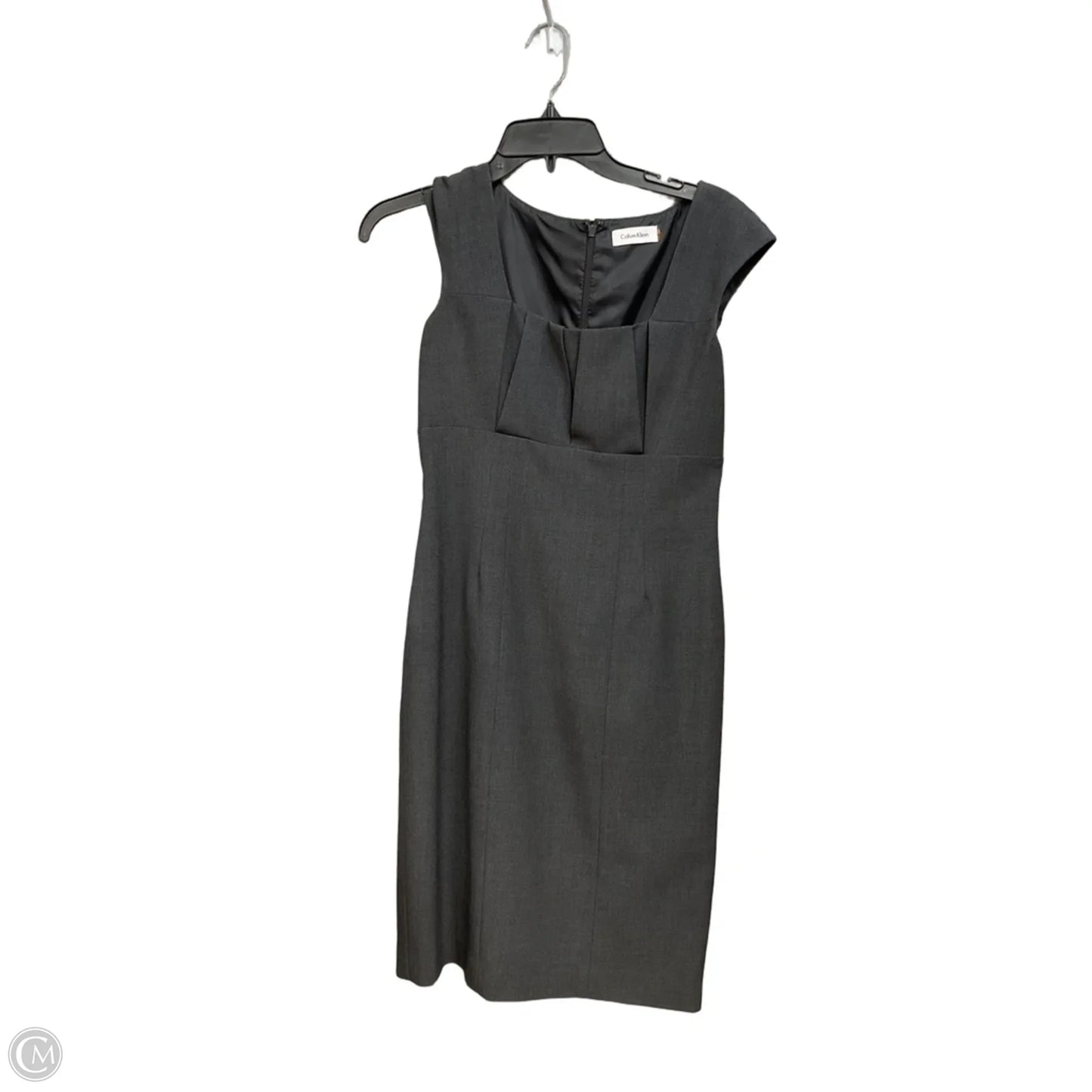 Dress Work By Calvin Klein In Grey, Size: Xs