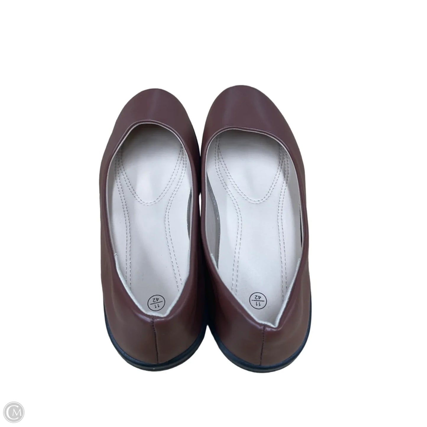 Shoes Flats By Clothes Mentor In Brown, Size: 11