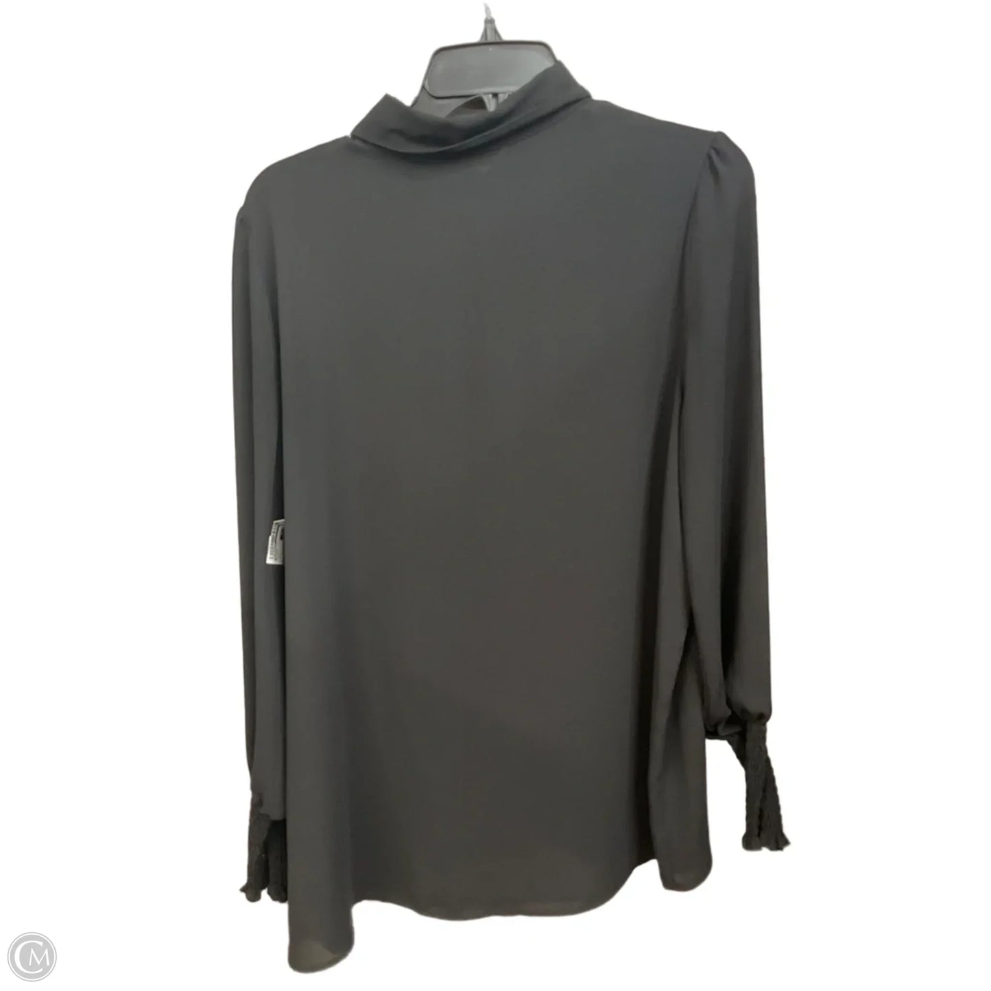 Blouse Long Sleeve By Express In Black, Size: L