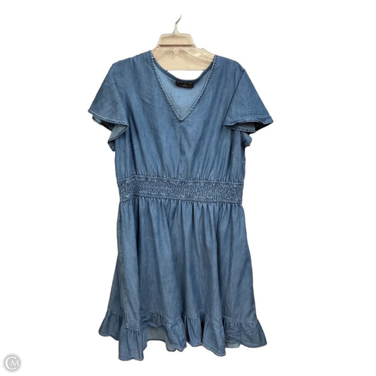 Dress Casual Midi By Lane Bryant In Blue Denim, Size: 2x