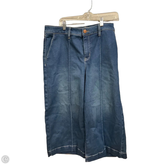 Jeans Cropped By Lane Bryant In Blue Denim, Size: 16