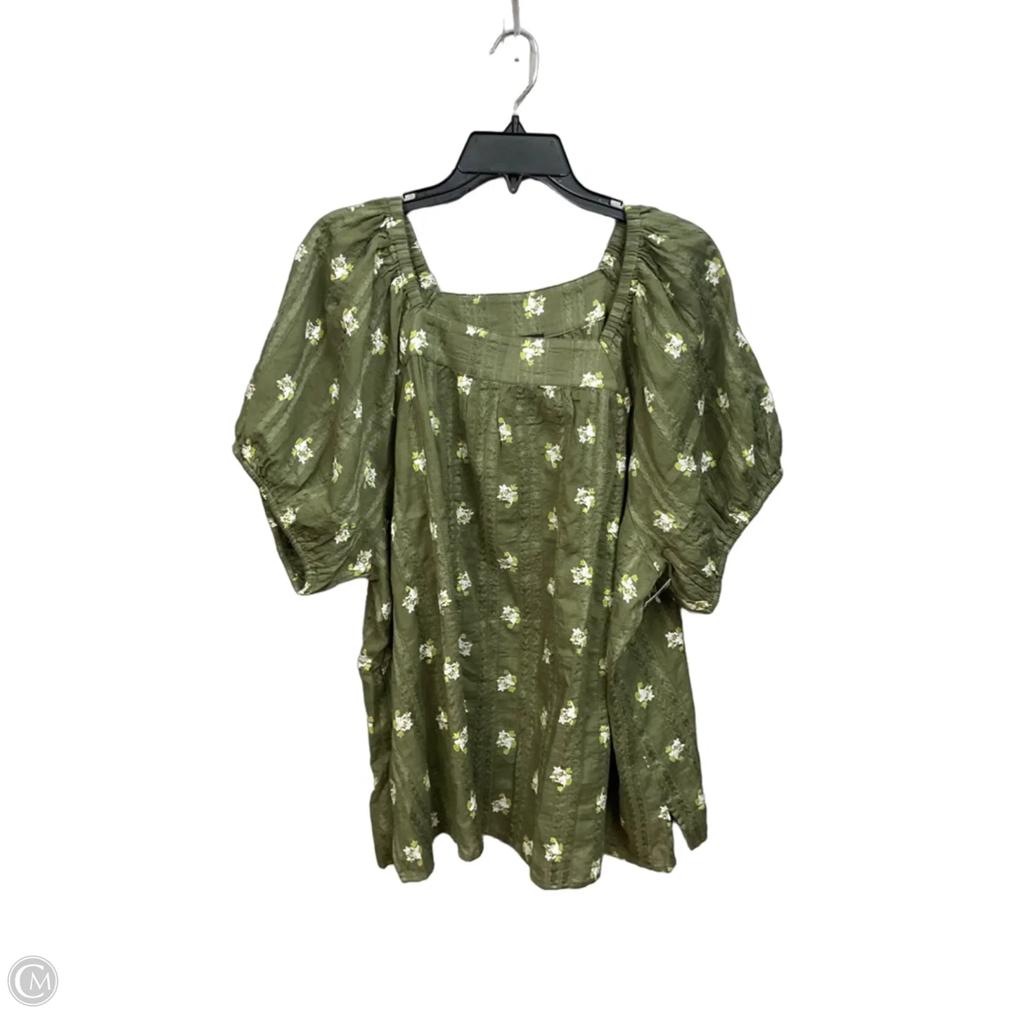Top Short Sleeve By Lane Bryant In Floral Print, Size: 2x