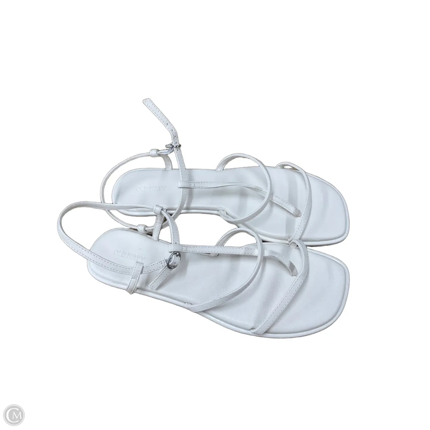 Sandals Flats By Old Navy In White, Size: 10