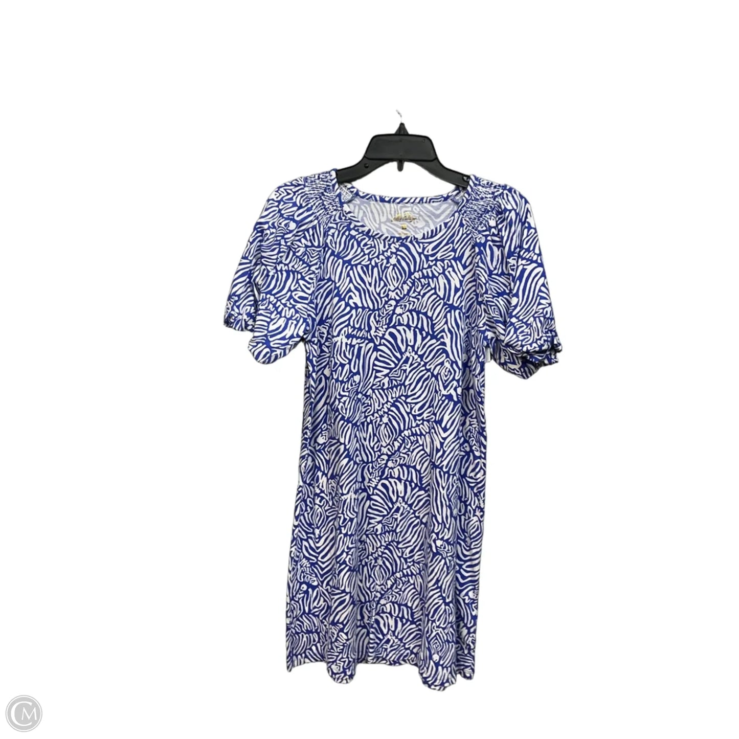 Dress Designer By Lilly Pulitzer In Blue & White, Size: 2