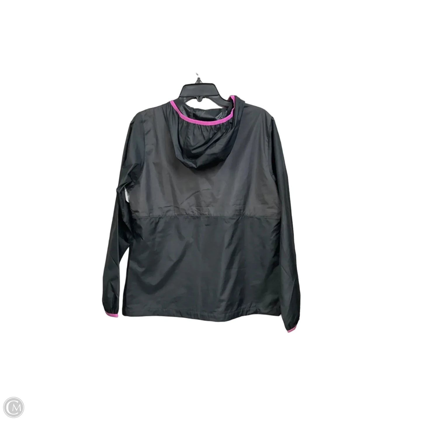 Jacket Windbreaker By Columbia In Black & Purple, Size: M