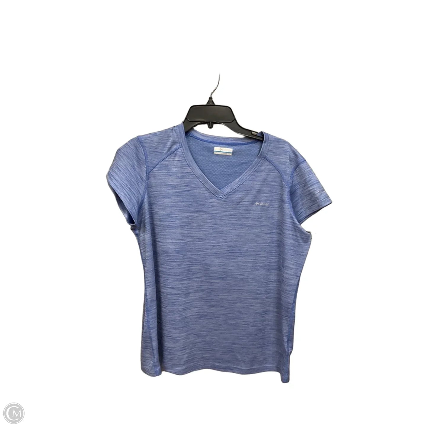 Athletic Top Short Sleeve By Columbia In Blue, Size: Xl