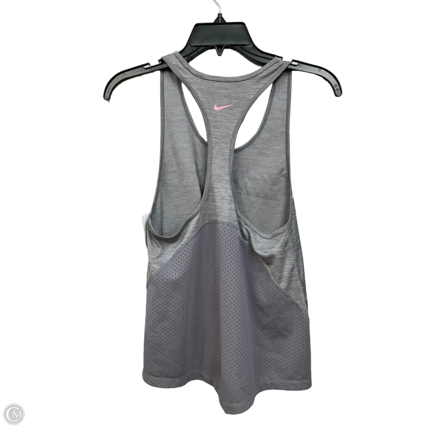 Athletic Tank Top By Nike Apparel In Grey & Pink, Size: S