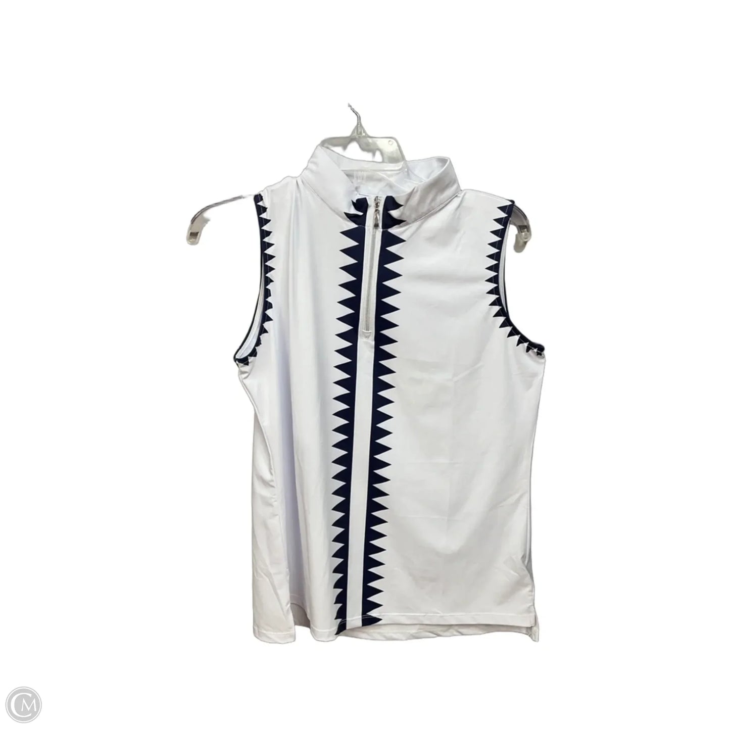 Athletic Tank Top By Cmc In Blue & White, Size: L