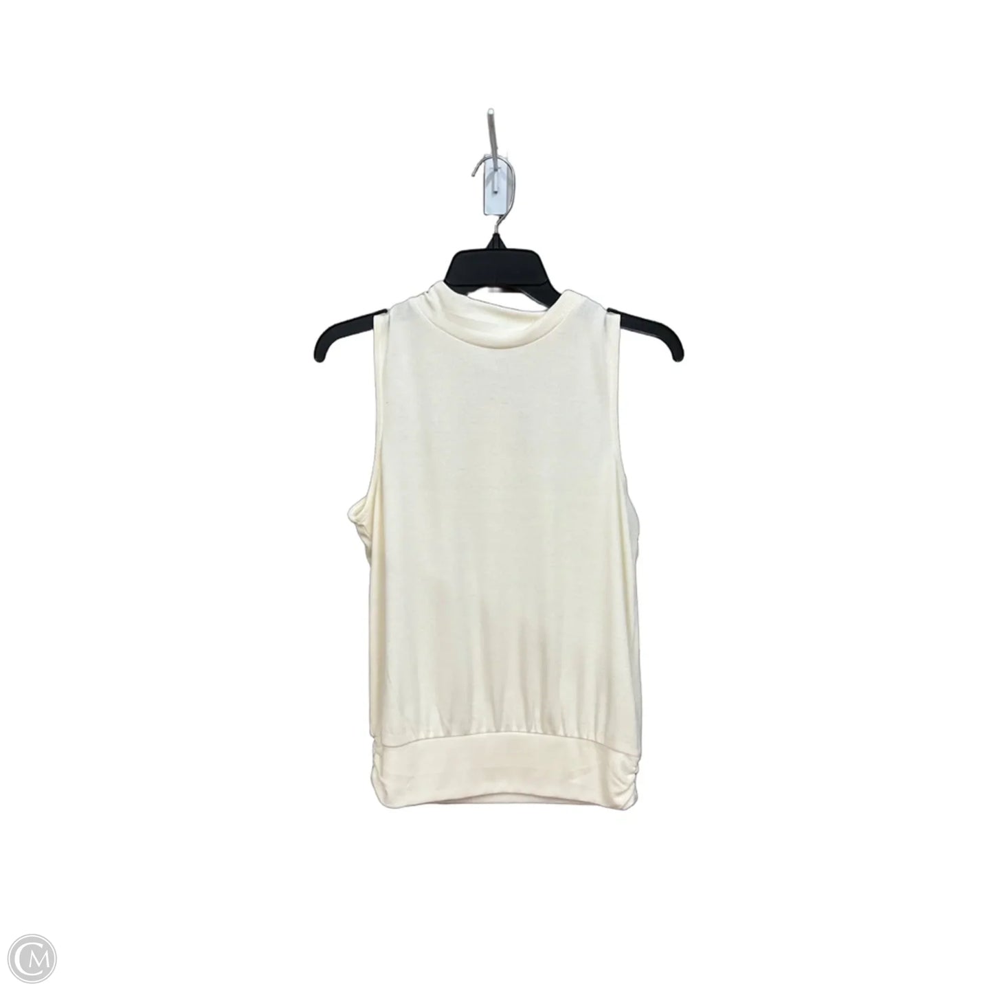 Top Sleeveless By Evereve In Cream, Size: M