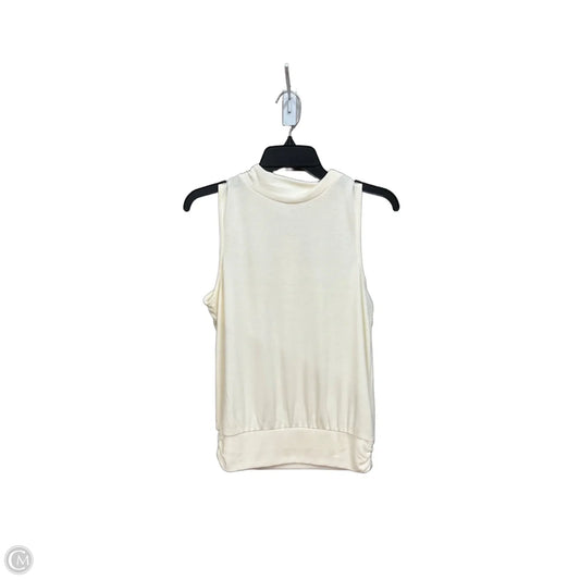 Top Sleeveless By Evereve In Cream, Size: M