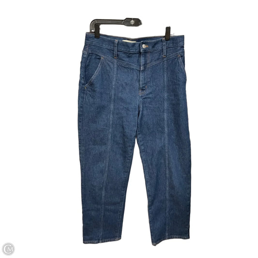 Jeans Straight By Madewell In Blue Denim, Size: 8