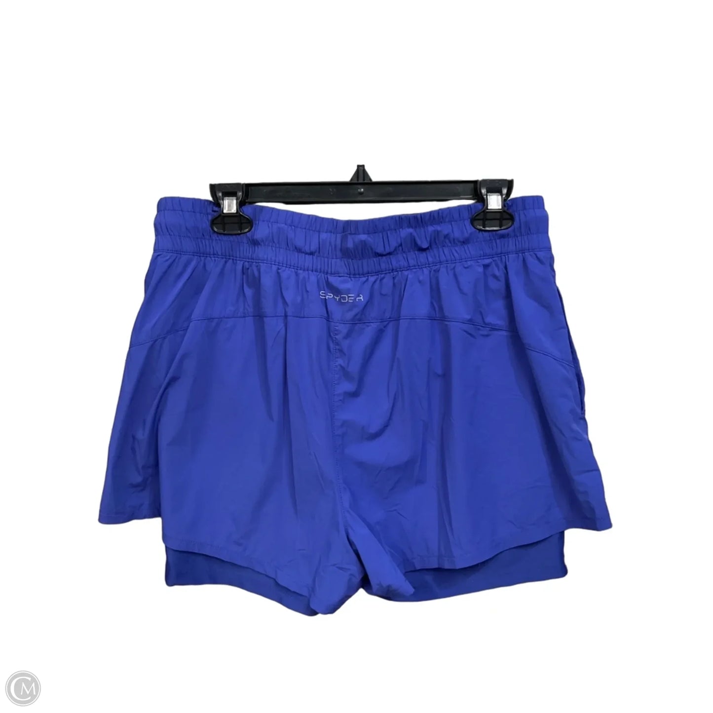 Athletic Shorts By Spyder In Blue, Size: L