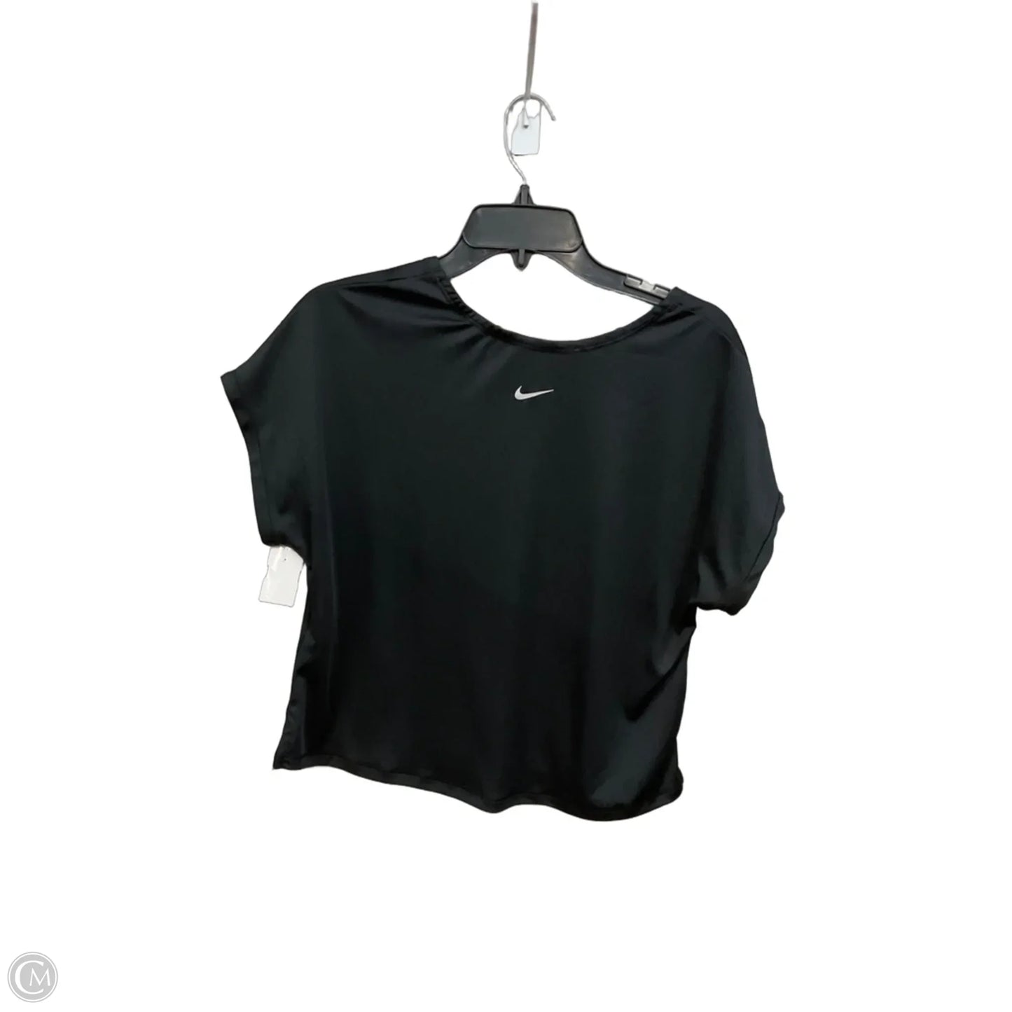 Athletic Top Short Sleeve By Nike Apparel In Black, Size: M