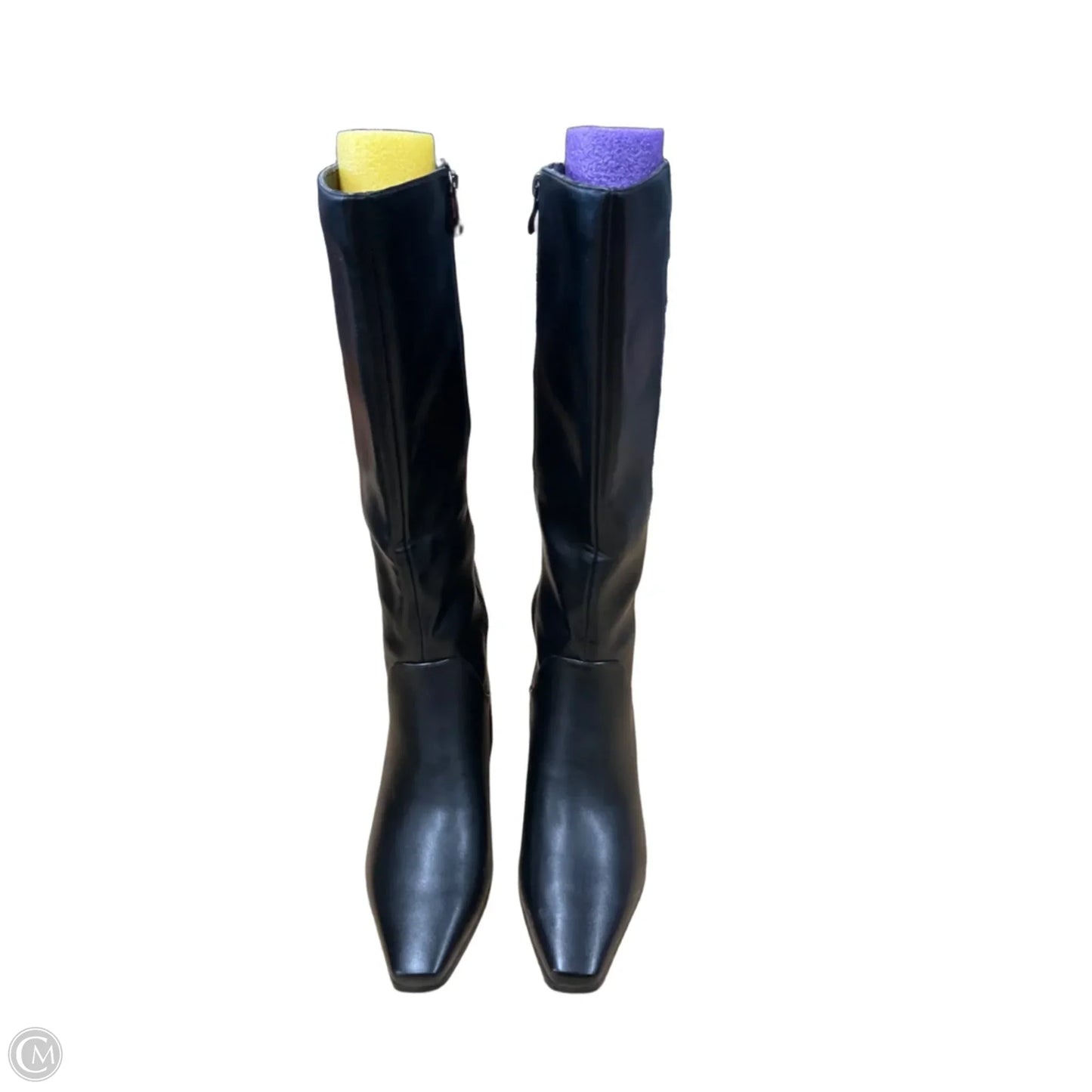 Boots Knee Heels By Cmf In Black, Size: 6