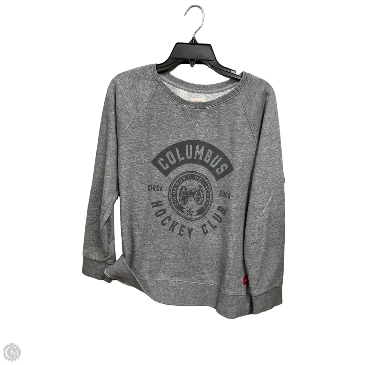 Sweatshirt Crewneck By Clothes Mentor In Grey, Size: M