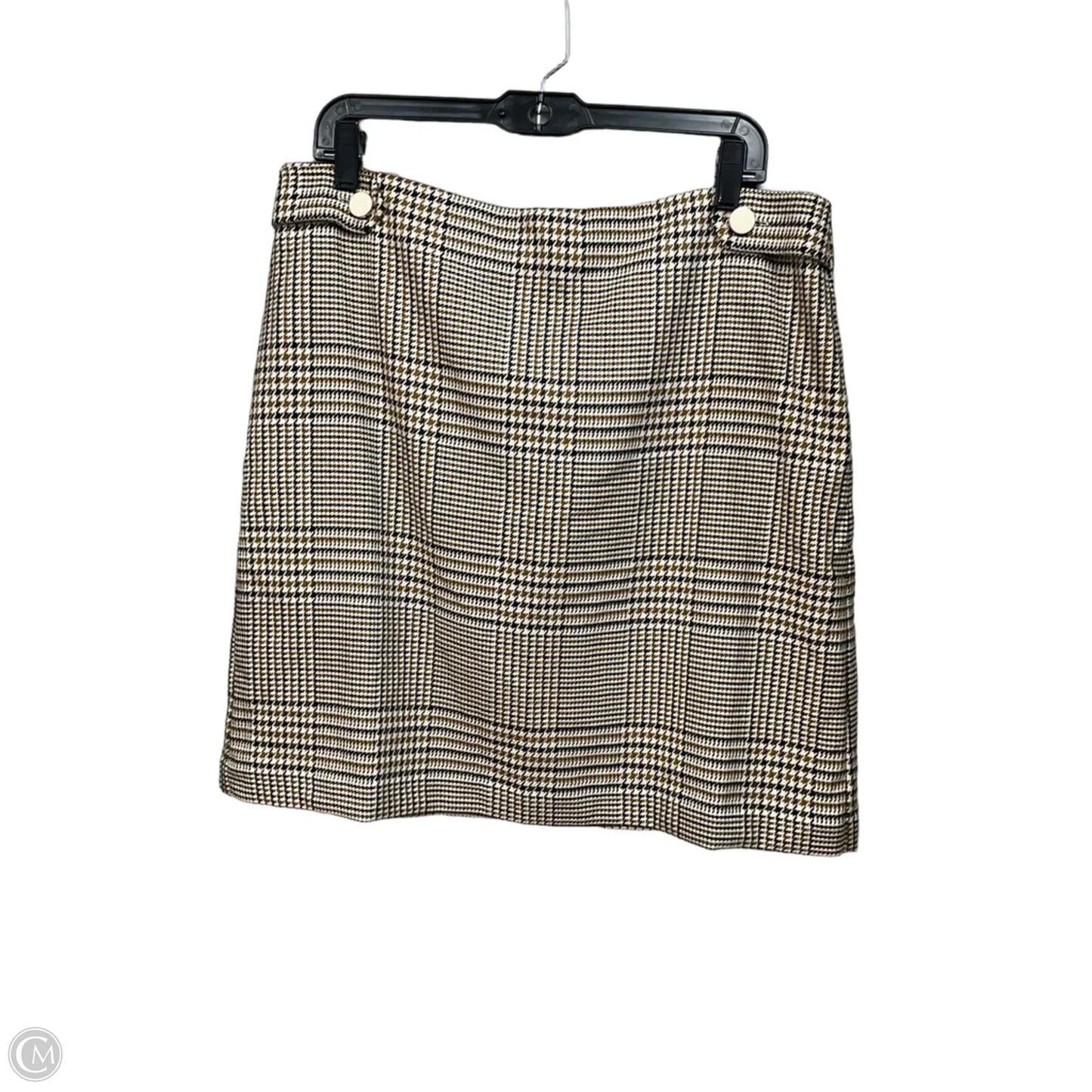 Skirt Midi By Ann Taylor In Checkered Pattern, Size: 12