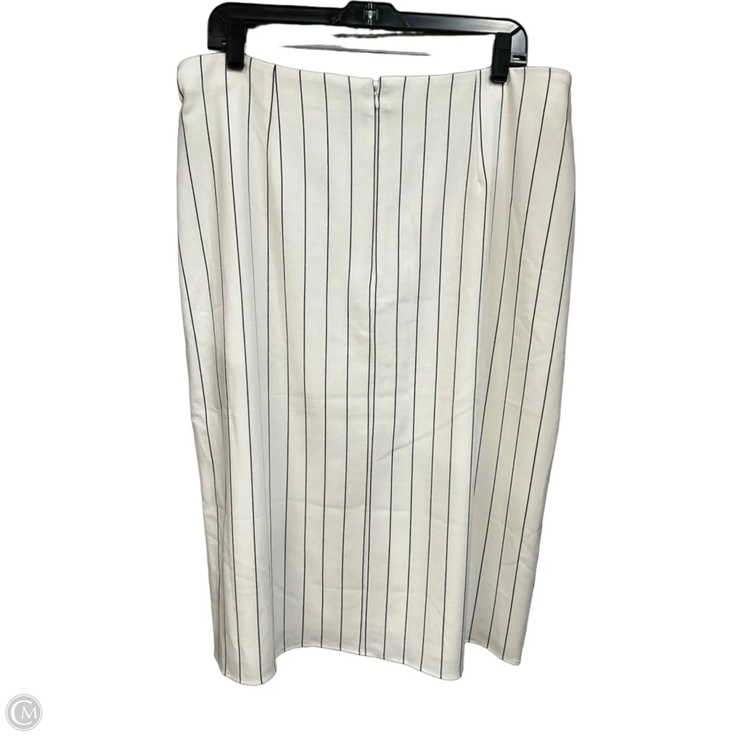 Skirt Midi By Ann Taylor In Striped Pattern, Size: 16