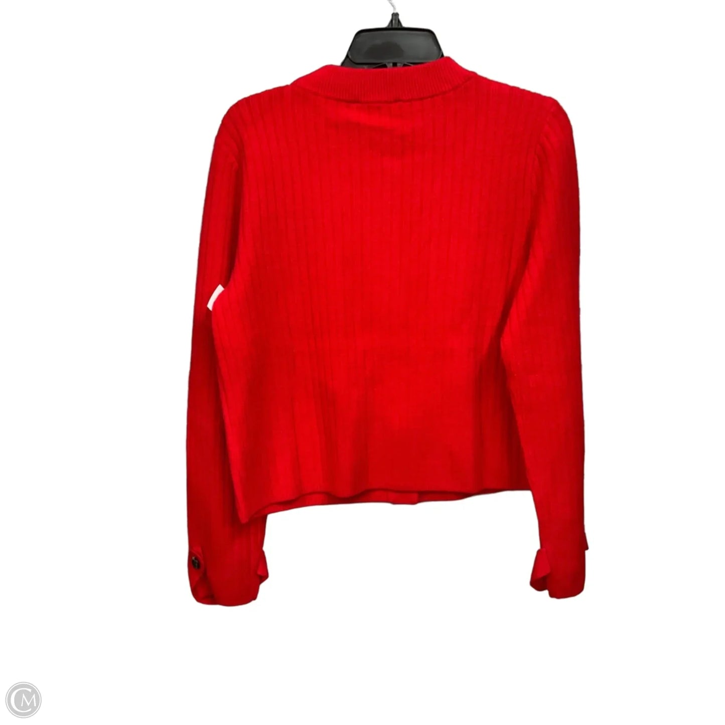 Cardigan By Ann Taylor In Red, Size: L