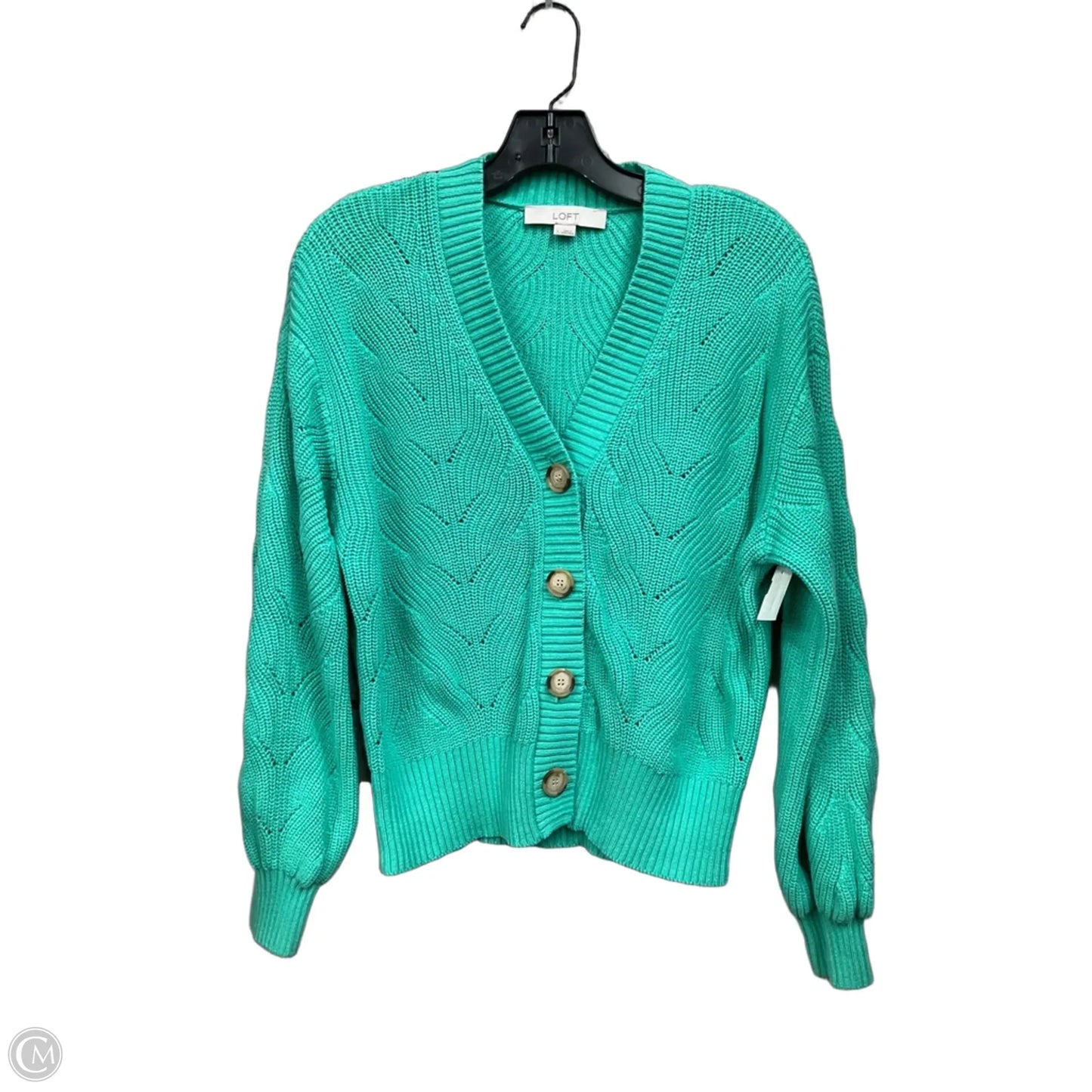 Cardigan By Loft In Green, Size: L