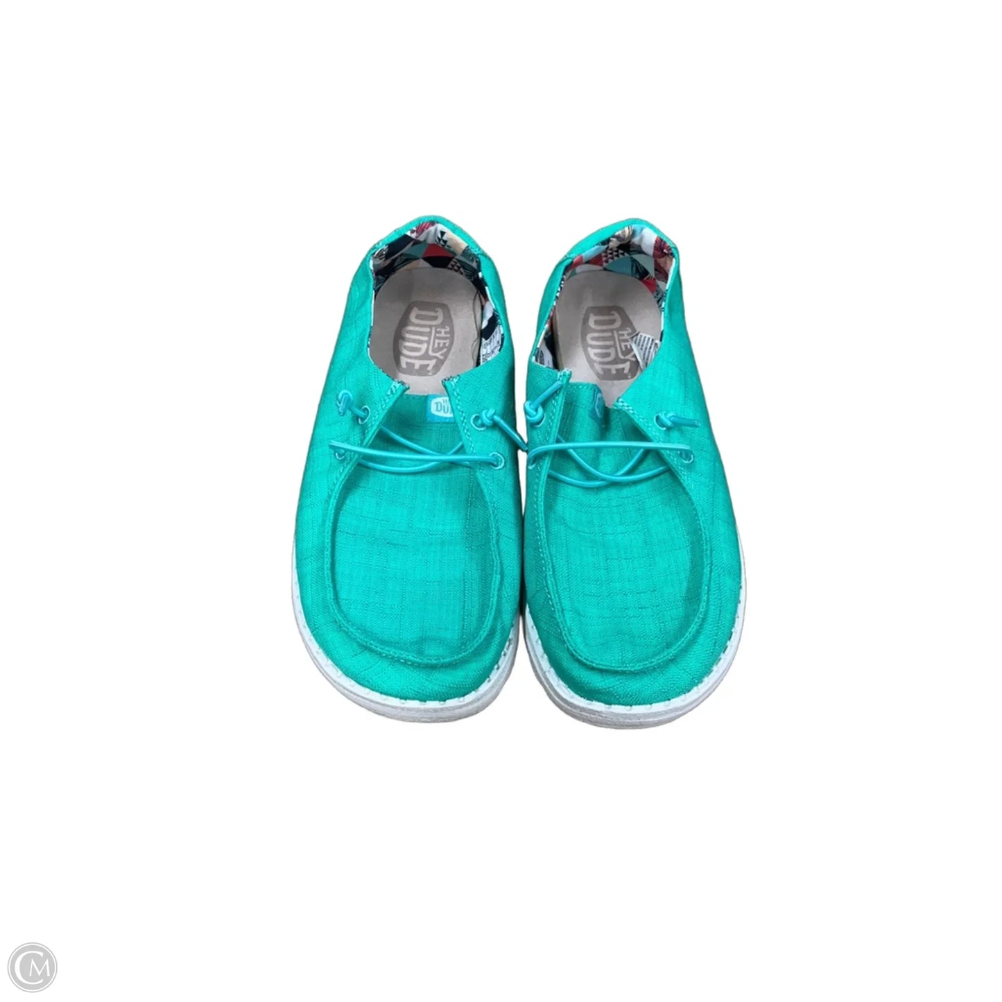Shoes Flats By Hey Dude In Green, Size: 7