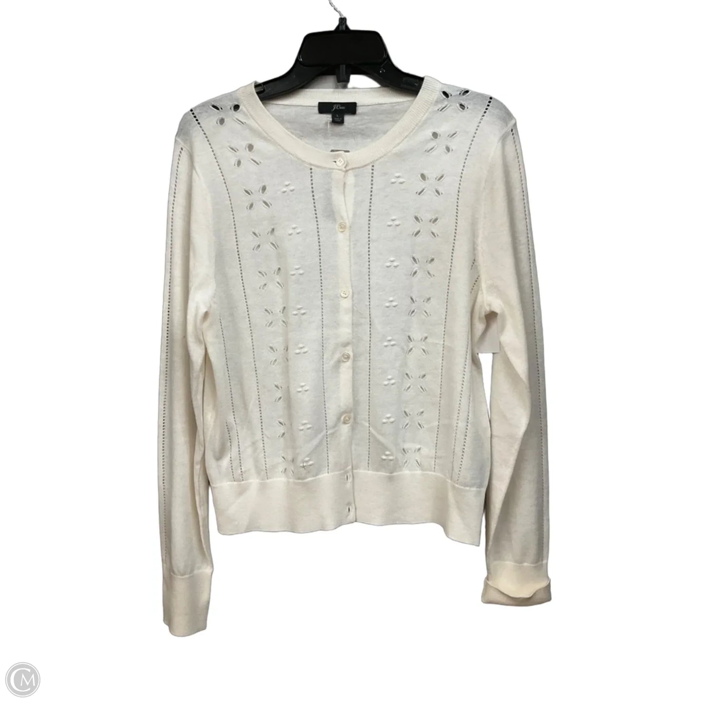 Cardigan By J. Crew In Cream, Size: L