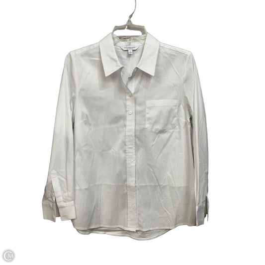 Top Long Sleeve By Liverpool In White, Size: S