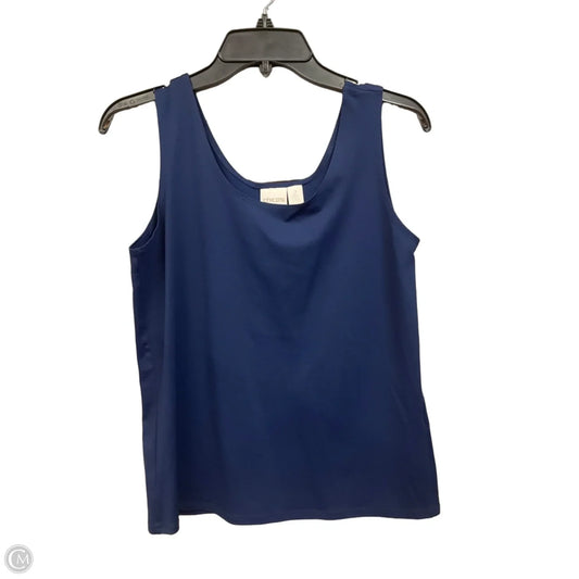 Top Sleeveless By Chicos In Navy, Size: L