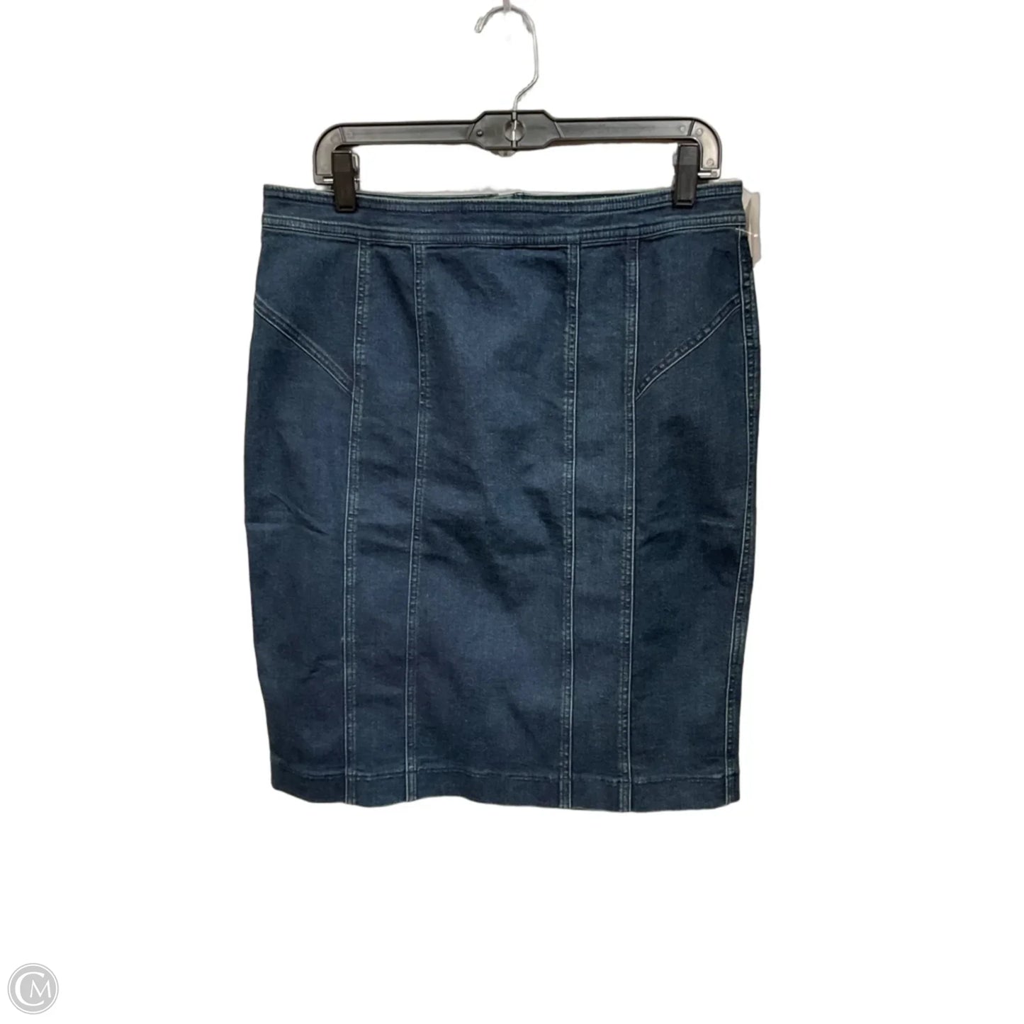 Skirt Midi By Banana Republic In Blue Denim, Size: 14